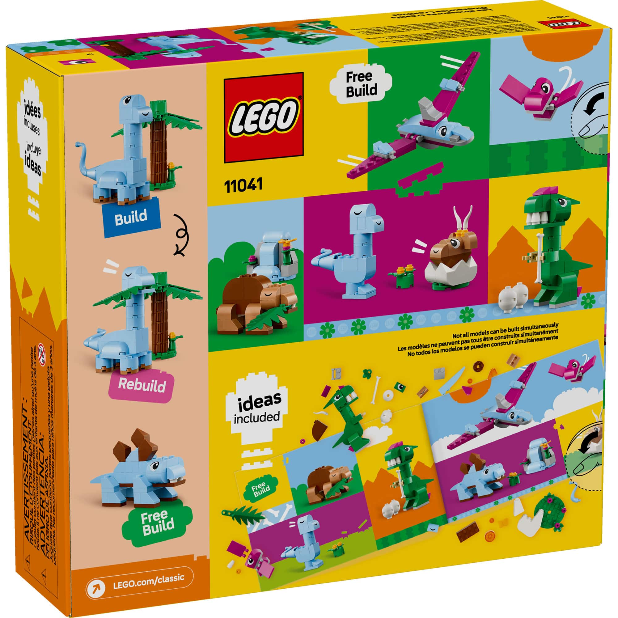 LEGO® Classic Creative Dinosaurs, Imaginative Toy Models 11041